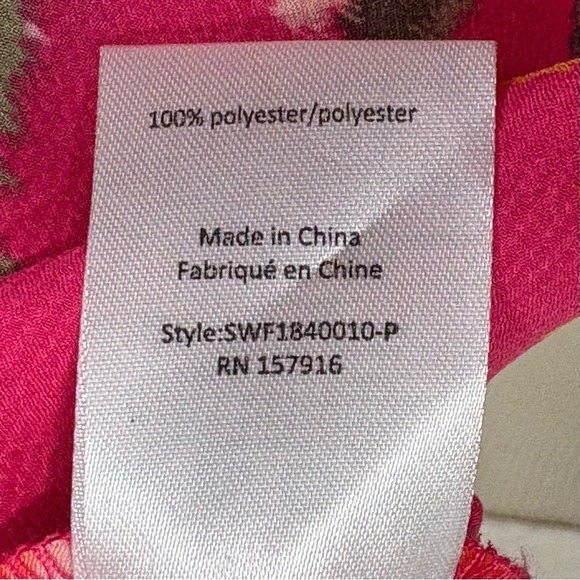 Ava & Aiden Flowy Fucia Wrap Dress V Neck Maxi Ruffle Party Cruise Wedding Small - Picture 2 of 12